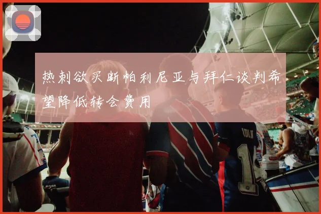 热刺欲买断帕利尼亚与拜仁谈判希望降低转会费用